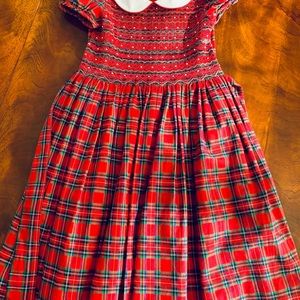 Anavini Holiday Plaid Dress- 10y